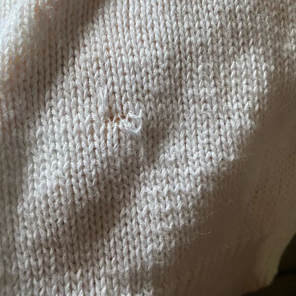 Janine Vintage Hand Knit Floral Embroidered Short Sleeve Sweater Pullover - Picture 6 of 8